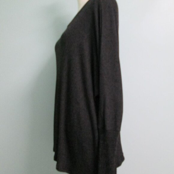Michael Lauren Women's Soft Jersey Knit Oversized Tee-Black/White-XS/S-NWT - Picture 3 of 14